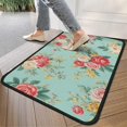 thumbnail image 4 of Pioneer Flower Floral Print Pattern Door Rugs,Washable Non Slip Door Mats Indoor,Decorative Door Mats,Entry Mat Indoor for Entrance,Bedroom,Kitchen,Bathroom,30"x17", 4 of 6