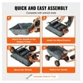 thumbnail image 6 of Dump Cart Garden, 1500 lbs Heavy Duty Poly Utility Wagon with 13 inch Tires & 2-in-1 Handle, 6 of 7
