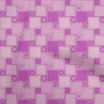 thumbnail image 1 of oneOone Cotton Cambric Fuschia Pink Fabric Asian Block Tile Sewing Fabric By The Yard Printed Diy Clothing Sewing Supplies 42 Inch Wide, 1 of 4
