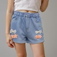 thumbnail image 2 of Godom Girl Shorts Casual Baggy Trendy Short Elastic Waist Drawstring Shorts, Sizes 3-12 Years, 2 of 7