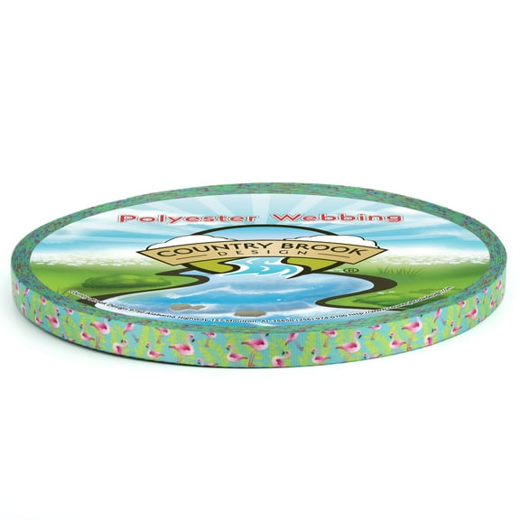 Country Brook Design® Flamingos Lite Tape (1/2 Inch, 50 Yards)