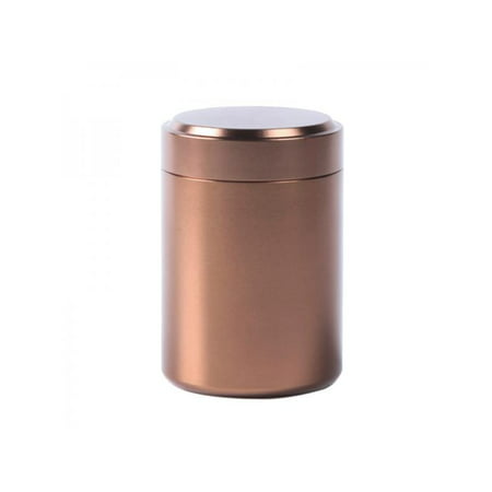Topumt Airtight Smell Proof Container Aluminum Herb Stash Jar Tea Coffee Storage Cans Box Tea
