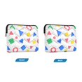 thumbnail image 7 of FORMRS 13"-13.3" Laptop Sleeve Protective Case Soft Carrying Quilted Computer Bag Cover, Blue Retro Triangles, 7 of 7