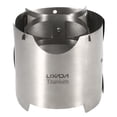 thumbnail image 3 of Lixada 2-in-1 Windproof Folding Camping Titanium Wood Stove Windscreen Lightweight Portable Outdoor Cooking Wood Burning Stove, 3 of 8