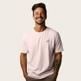 thumbnail image 4 of Dalix Spook a Latte Ghost Embroidered Relaxed Heavy Soft Cotton T Shirt Mens in Pink L Large, 4 of 5