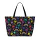 thumbnail image 2 of Fotbe Colorful Palms Bolsa de Viaje para Playa - Resistente al Agua, Bolsa Tote de Gran Capacidad y Ligera con 7 Bolsillos para Mujeres y Hombres, 2 of 7