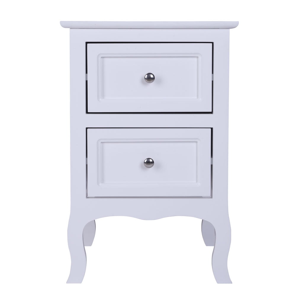 2-Tier Night Table Large Size, White
