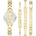 thumbnail image 3 of Anne Klein Gold-Tone Black Dial X-Shaped Bangle Set Ladies Watch, 3 of 3