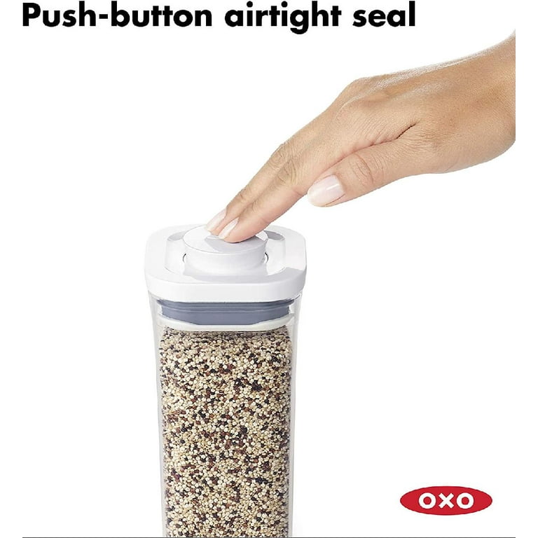 OXO POP 1.2-Qt Short Slim Rectangular Airtight Food Storage