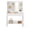 White, variant on Vanity Desk with Power Outlets, Makeup Vanity with Mirror and Lights, Dimmable LED Lights, 6 Compartments, 2 Drawers, Cloud White