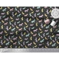 thumbnail image 3 of Soimoi Black Cotton Duck Fabric Wild Animal Decor Fabric Printed BTY 42 Inch Wide, 3 of 3