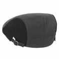 thumbnail image 3 of WITHMOONS Linen Newsboy Hat Flat Cap Two Color Block LD3238 (Charcoal), 3 of 4