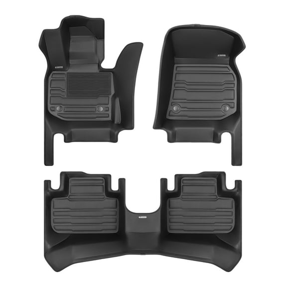 TuxMat - For BMW X4 2019-2025 Models - Custom Car Mats - Maximum Coverage, All Weather, Laser Measured - This Full Set Includes 1st and 2nd Rows