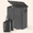 Black, variant on Norcho Double Laundry Hamper with Lid and Removable Bags, Large Collapsible 2-Divider Laundry Basket with Handles, 136L, Black