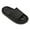 black, variant on Pillow Slippers for Women and Men,Cloud Slippers Non Slip Quick Drying Shower Slides Bathroom Sandals,Cushioned Thick Sole,Easy to Clean