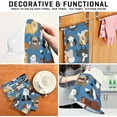thumbnail image 7 of Coolnut Cute Dog Kitchen Dish Towel Set of 6, Soft Absorbent Drying Dishcloths Dish Towels with Hanging Loop for Kitchen Bathroom Bar Home Decor, 28 x 18 Inch Washcloth Gift, 7 of 7