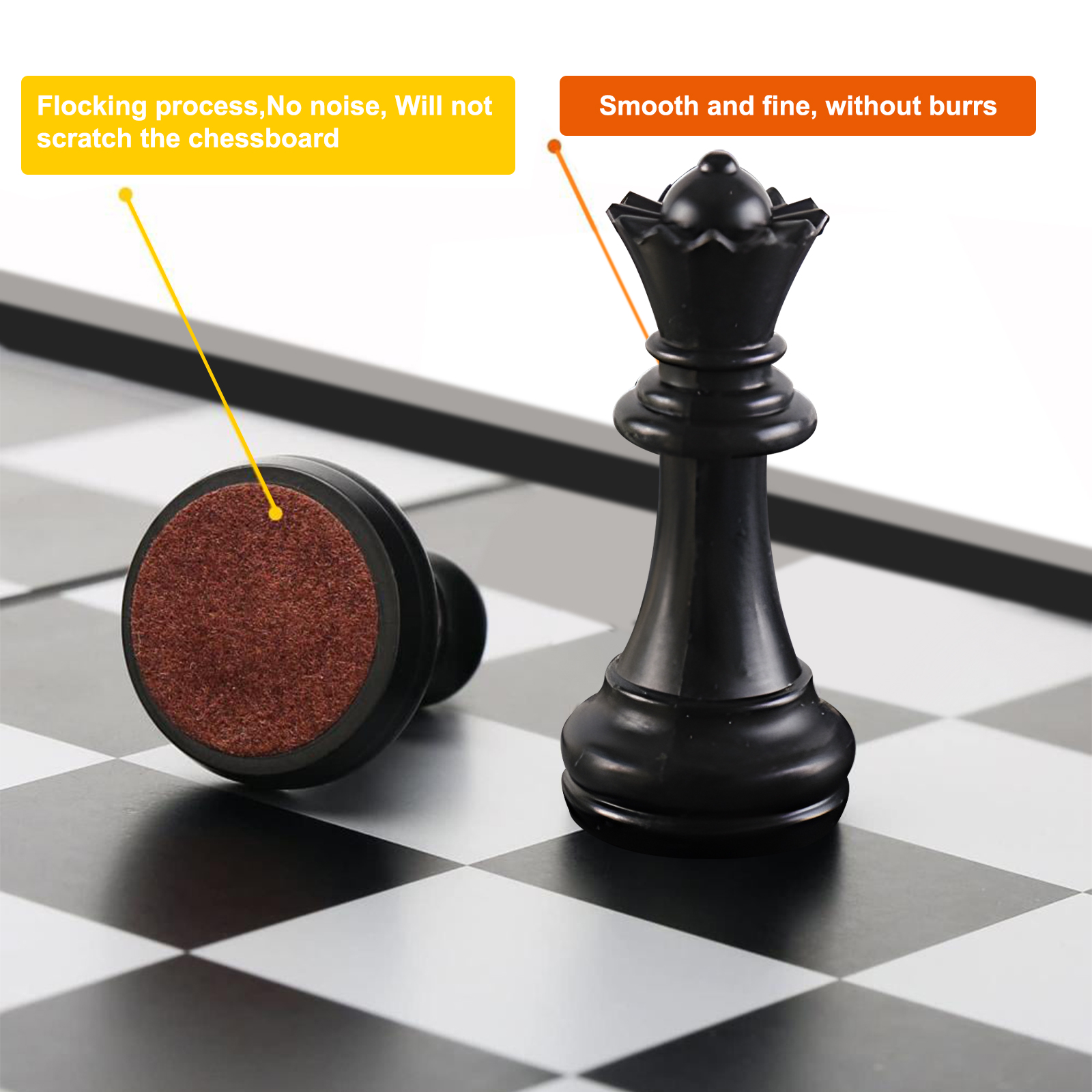 MUUDXI Magnetic Folding Chess Set, 12 Inches photo 6