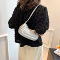 thumbnail image 3 of Bolso de hombro para mujer PU Crossbody Elegante Media luna Mujer Clutch Plata FLhrweasw Nuevo, 3 of 8