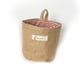 thumbnail image 1 of 1 unidad de cesta de maceta para el hogar, bolsa de almacenamiento colgante, Mini bolsa de almacenamiento de tela de yute, caja para plantar Almacenamiento y organización del hogar Raya roja Toystoory JJ3527-03, 1 of 6