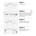 thumbnail image 4 of Mainstays Oval Spring Tension Window Curtain Rod, No Drilling, Adjustable, 4 of 6