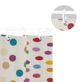 thumbnail image 5 of Yayeee Shower Curtain with Hooks 72"x72" Waterproof Fabric Bathroom Hanging Decor, Polka Dot, 5 of 5