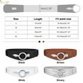 thumbnail image 5 of JASGOOD Women Wide Elastic Belt Fashion Vintage Stretch Black Leather Waist Belts for Dresses, 5 of 10