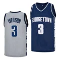 thumbnail image 2 of Camisetas de baloncesto Georgetown 3 Iverson JERSEY Costura Bordado Ropa deportiva al aire libre barata de alta calidad Película Azul gris 2024 nuevo, 2 of 4