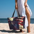 thumbnail image 6 of Daiia Watercolor Bald Eagle Beach Travel Bag - Water-Resistant Beach Bag, Lightweight Tote with 7 Pockets for Women and Men - Gym,Pool,Camping,Reusable Grocery Bag, 6 of 7