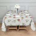 thumbnail image 3 of Pioneer Flower Floral Print Pattern Square Tablecloth, Waterproof Wipeable Spillproof Washable Table Cover for Home Kitchen Party Decor, 60"x60", 3 of 6