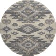thumbnail image 2 of Addison Rugs Mayfield Premium Machine Washable Transitional Tribal Beige Round Rug, 8' x 8', 2 of 6