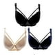 thumbnail image 3 of Paquete de Brasier Copa D Adda Lingerie Modelo Anais, Estilo Balconette, Color marino, negro y beige, 3 of 3