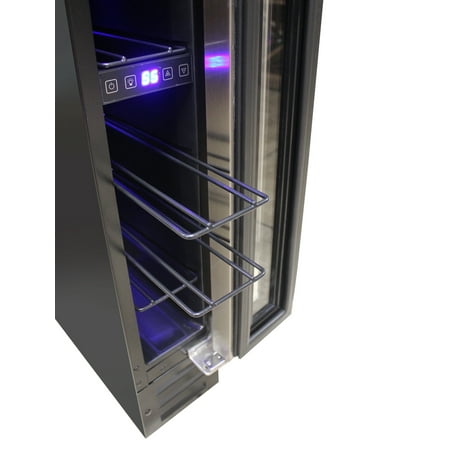 Vinotemp - 7-Bottle Built-In Wine Cooler - Black