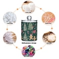 thumbnail image 6 of Yayeee 2 Pack Qtip Holder Bathroom Cotton Swab Canister with Lid Clear Dispenser Set, Red Christmas Gingerbread, 6 of 6