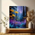 thumbnail image 6 of Moonlit Wildflower Meadow Canvas Enchanted Starry Night Fantasy Nature Bedroom Home Wall Decor, 6 of 8