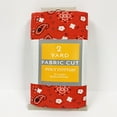 thumbnail image 2 of Shason Textile, (2 Yards Cut) Craft Projects Quilting Poly Cotton Fabric, Bandana Red., 2 of 13