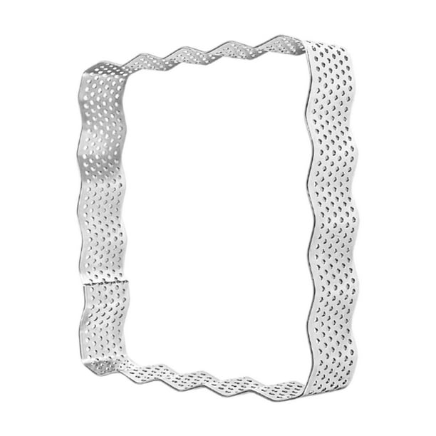 Cortador de tartas perforado de acero inoxidable para uso doméstico, ideal para preparar mousses y hornear. 85 cm x 2 cm