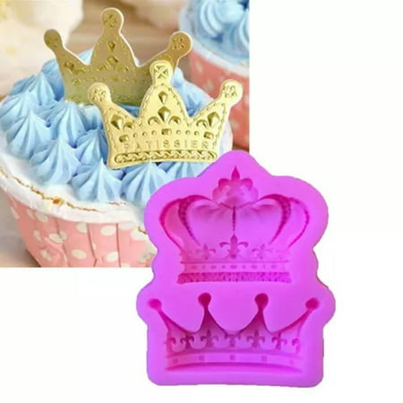 

BLOPQ Crown from Princess Queen 3D Silicone Mold Fondant Cake Cupcake Decorating-default