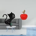 thumbnail image 2 of Reloj de pared,Reloj de pared con diseño de gato para guardería,sala de juegos y interior,Estatua,Escultura de fruta artificial,estatua y artesanía,Colección de figuras de cerámica para, 2 of 8
