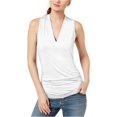 thumbnail image 1 of INC - Camiseta sin mangas para mujer, color blanco, talla mediana I-N-C Camiseta sin mangas, 1 of 2