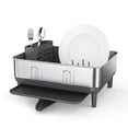 thumbnail image 1 of Estante para secar platos Simplehuman, compacto, con caño giratorio para cocina, 1 of 7
