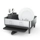 thumbnail image 1 of Estante para secar platos Simplehuman, compacto, con caño giratorio para cocina, 1 of 7