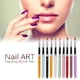 thumbnail image 2 of Juego profesional de 10 pinceles para esmalte de uñas - Brochas de nail art en nylon para gel UV y decoración de uñas - Incluye pincel redondo, delineador y difuminador - Ideal para manicura, 2 of 5