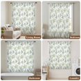 thumbnail image 6 of Sage Green Eucalyptus Sheer Curtains 45 Inches Long, Spring Watercolor Botanical Leaves Light Filering Curtains, Breathable Simi Curtain Privacy Drapes for Kitchen Bathroom Small Window Treatment, 6 of 9