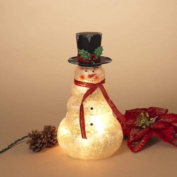 Gerson 42228 - 12"H Electric Lighted Metal an Christmas Figurine Ornament