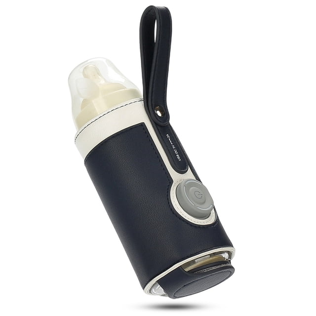 Agua leche botella bolsa de calentador eléctrico usb bibe botellas bolsa de control de temperatura aislamiento calentador herramienta coche al aire libre viaje oscuro azul sidaley HA011033-03B