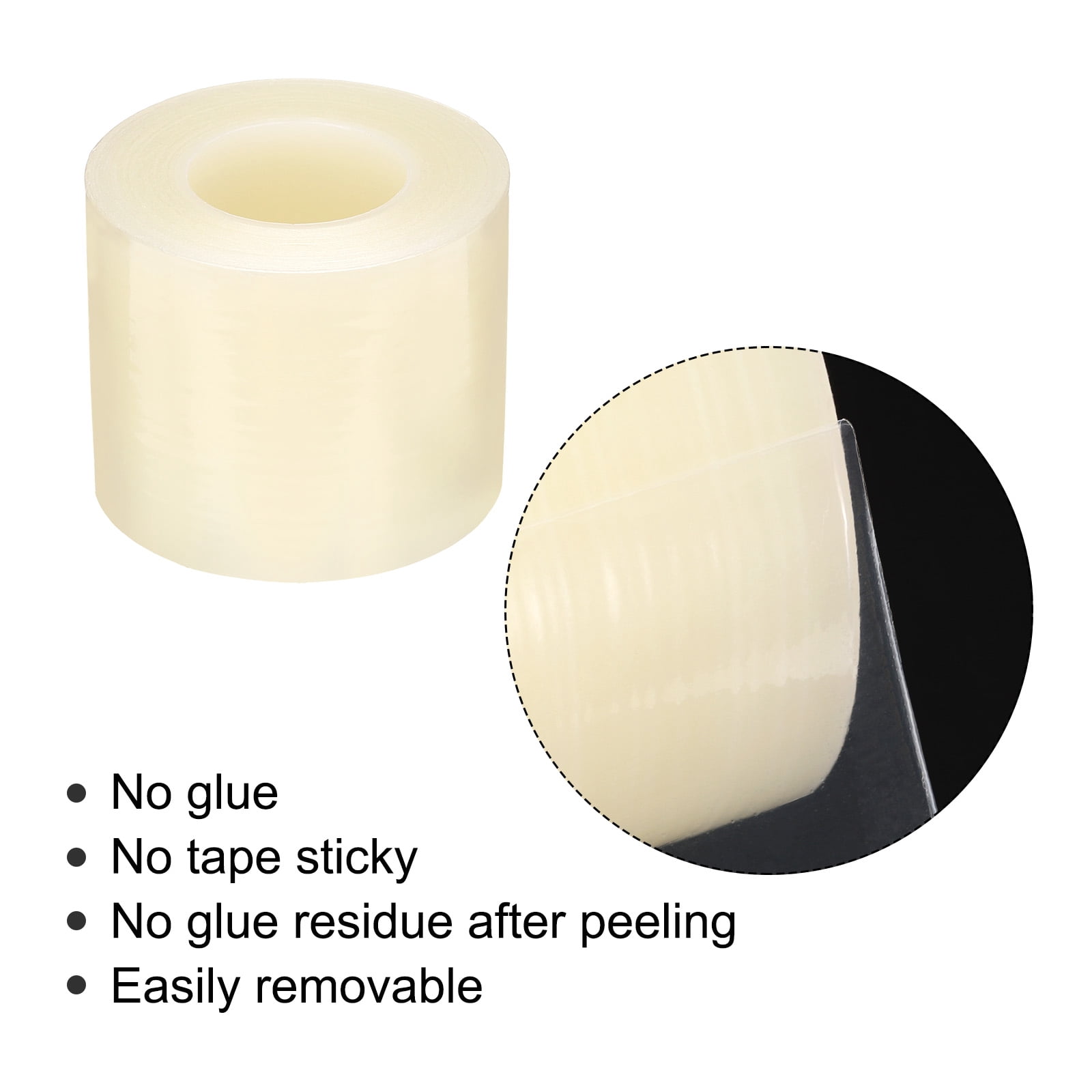Unique Bargains PE Protective Film for Aluminum Doors and Surfaces Protection Clear 2.36" x 164Ft