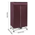 thumbnail image 3 of Portable Electric Clothes Dryer with Remote, Foldable Dual-Layer Rack, 1500W PTC Heating, Timer, Quiet Drying for Home & Apartment Use, 3 of 22