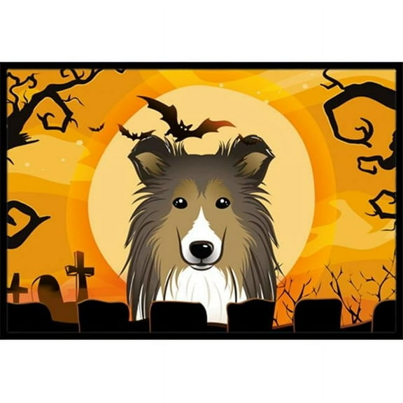 Halloween Sheltie Indoor & Outdoor Mat, 24 x 36 in.