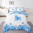 thumbnail image 1 of Erosebridal Ensemble de Literie Monogrammée pour Lit Simple, Couette Personnalisée avec Initiale, Décoration avec Lettre, Réversible, Légère, 2 Pcs, 1 of 8