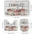 thumbnail image 3 of 4PCS Shower Curtain Sets with Rugs Farmhouse Shower Curtain Neutral Rustic Country Shower Curtain Sets Rose Peony Shower Curtain Sets Bathroom Decor with Non-Slip Bath Mat Toilet Rug, 3 of 8